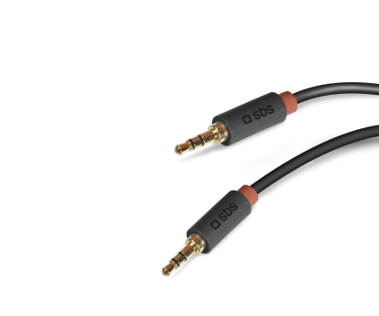 Kabel i złączka SBS Kabel Audio SBS Jack 3,5 - Jack 3,5 1,5 m Czarny #